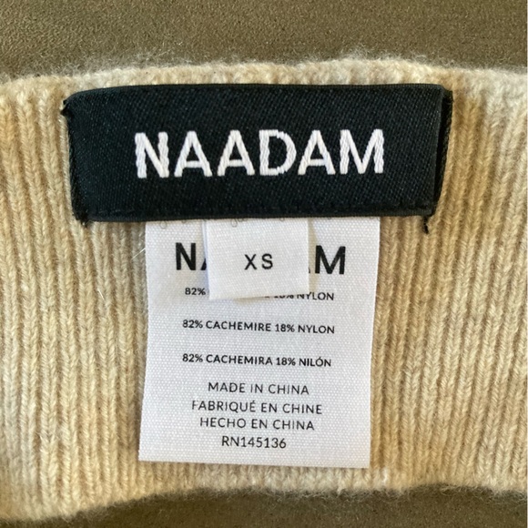 Nadaam Cashmere Ribbed Seamless Bralette and Short Set Luxury Loungewear - Picture 4 of 11